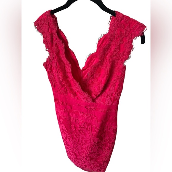 Tadashi Shoji Elegant Pink Lace Dress size 6 - Picture 4 of 11